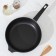 The “Tradition” pan, d = 26 cm, a glass cover, a removable handle, anti -stick coating, black color