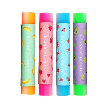 Happygraphix fruit eraser, round, soft, mix-2