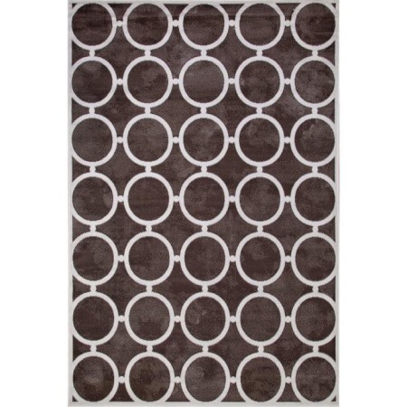 Rectangular carpet Merinos Sierra, size 150x300 cm, color Brown-Cream 2