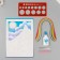 Quilling set of 170 strips with instruments "Sunner Sun in the Mountains" 25x33.7 cm