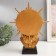 Souvenir Polystone Bust "African and halo with rays" gold 27.5x20.3x9 cm