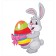 A set of napkins for setting the table "Easter egg in a ribbon", rectangular, size 32x46 cm, 4 pcs