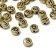 Acrylic bead "Letters Russian" mix, 7 × 4 mm, set 10 g, color gold