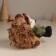 Decor "Hedgehog with a spruce branch and a bow on the head" 12x10x14 cm