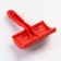 Semucher Pucodder is small with drops, 8.5 x 13 cm, red