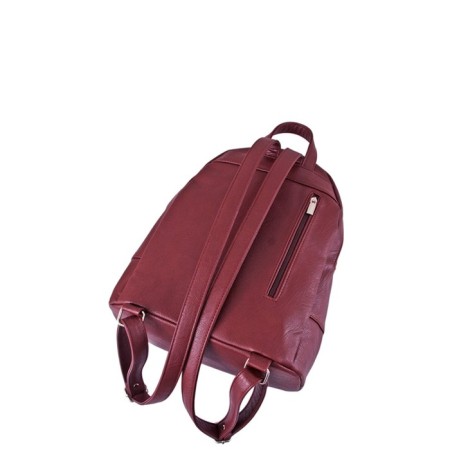 B2672 backpack, 2 parts with lightning, burgundy color 32x28x13cm-2
