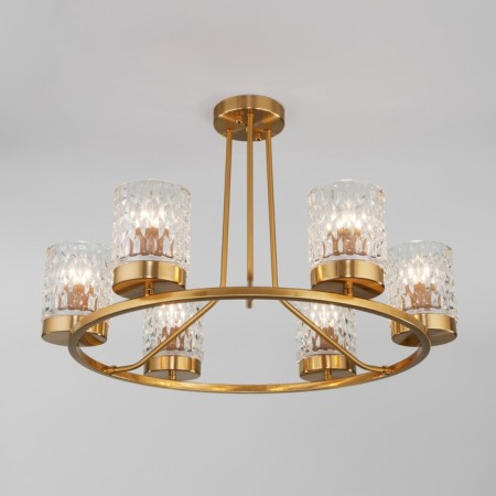 Ceiling chandelier with glass ceilings Calle, 40W, E27, 65x65x42 cm-1