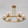 Ceiling chandelier with glass ceilings Calle, 40W, E27, 65x65x42 cm