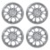 Wheel caps R15 "pilot" silver, set 4 pcs