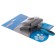 Delight packer plastic, hard cord, middle, black-blue