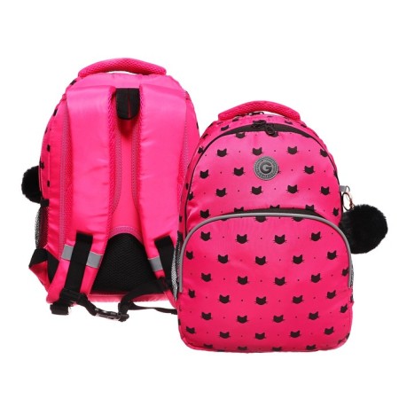 School backpack, 40 x 27 x 20 cm, Grizzly 360, ergonomic back, laptop compartment, fuchsia RG-360-5_4