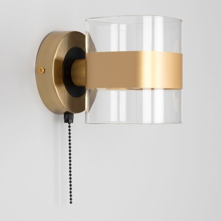 Sconces Citilux "Virta" CL140311, 12x12 cm, 1x60W, E14, brown color-4