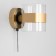 Sconces Citilux "Virta" CL140311, 12x12 cm, 1x60W, E14, brown color