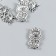 Decor for creativity Metal "Dragon" set 6 pcs silver 1.6x2.7 cm