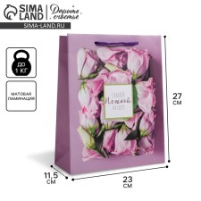 Gift laminated vertical, packaging, “tender in the world”, ml 23 x 27 x 11.5 cm