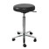 The stool "Prism" is low, d = 45 cm, air lift, five -pound chrome, black color