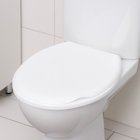 A toilet seat with a lid, snow-white color-7