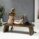 Polystone souvenir "A couple in love on a bench" 18x13x22.5 cm