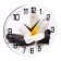 Wall clock, interior: flowers, "spa. White plumeria"