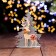 Souvenir "Christmas tree with a deer", plywood, glitter, mix