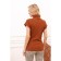 Women's turtleneck with short sleeve Eliseeva Olesya, size 52, brown color