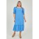Female dress, size 64, blue color