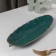 Ceramic serving dish "Rapsodia. Sheet ", 25 × 10 × 2 cm, green color