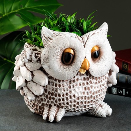 Figure pot "Owl", 2.8 l/30x31x26 cm brown-1