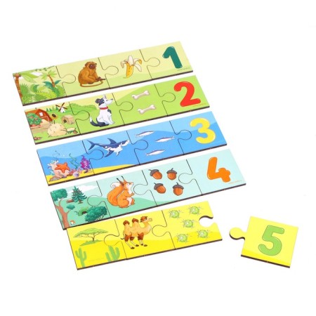 Puzzles "Account and logic for kids"-4