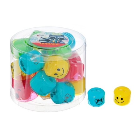 Smile container sharpener, double, MIX case