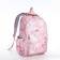 School backpack from textiles 2 of the lightning department, 4 pockets, pink color