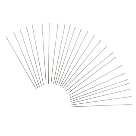 Needles for binding work and rough fabrics are super long No. 8, 25 pcs in units.-1