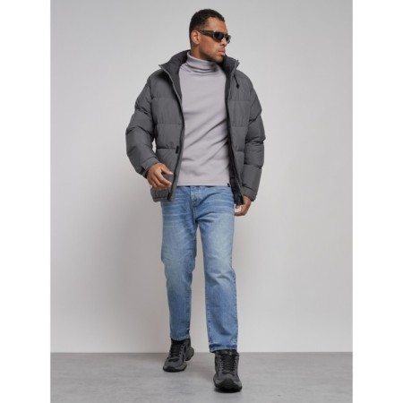 Sports Bologna male winter, size 48, gray color-14