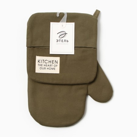 Kitchen Ethel kitchen, green color, mittens-seizure 18x29 cm, 19x19 cm tack-4