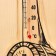 Thermometer-gigrometer "bucket", wooden
