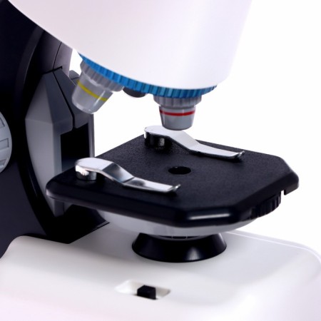 Children's microscope "Young scientist" The frequency of x100, x400, x1200, backlight, white color-4