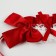 Carnival bandage "Lolita", red color with white lace