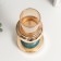 Summary Metal for 1 candle "dudes" gold and blue-green 26x10x10 cm