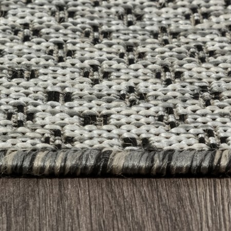 Rectangular carpet Merinos Kair, size 140x200 cm, Gray color-4