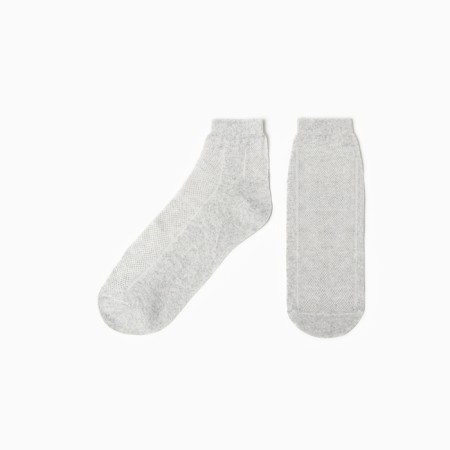 Socks men's grid, gray color, size 25