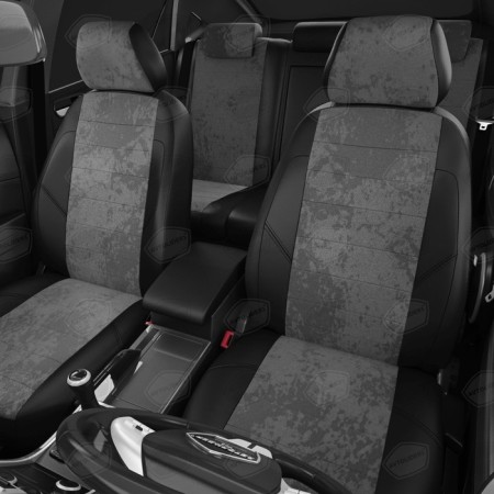 Autorekhls for Nissan Murano 3 since 2014-2022, jeep, ecokozha, alcantara, dark gray color, black-1