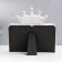 Photo frame plastic in 2 photos 10x15 cm "crown" white 30x28 cm