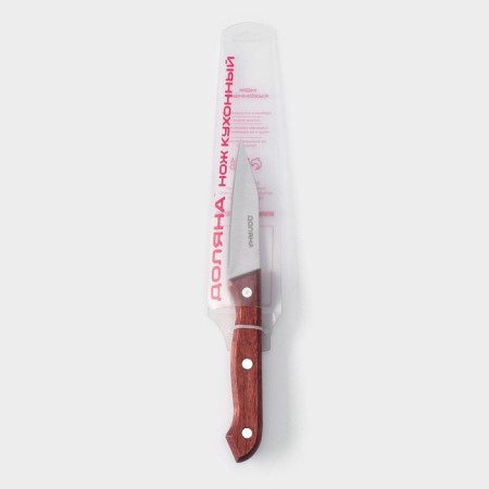 Knife for vegetables Ecology kitchen shade, blade 8.5 cm, brown color-3