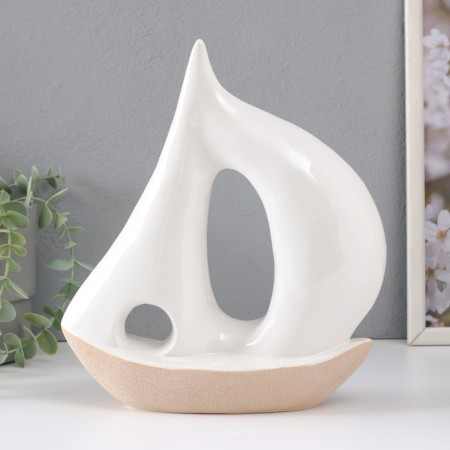 Souvenir Ceramics "Big Saisen" Sand-white 22.5x8.5x25.3 cm-2