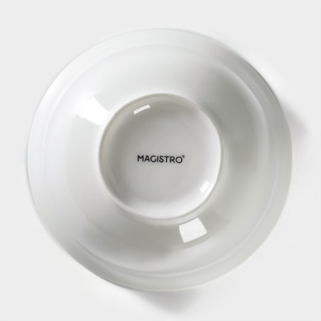 Porcelain salad Magistro "Blanche", 700 ml, d = 15 cm, white color-3