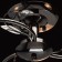 Chandelier "Grace", 3x60W E27, Nickel color