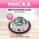 Metal bowl for a cat with a non -slip base Yoga Cat, 235 ml, 15x3.5 cm
