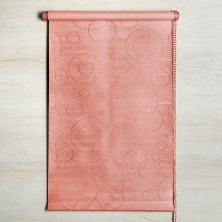 Rolled curtain "Blackout", luminous, 50 x 160 cm, suede, pink color