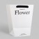 Package-Trapendic, "Flowers", White, 25x16x30cm 210g.
