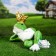 Garden figure "Princess Frog" 39x28x20cm